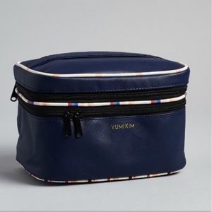 Yumi Kim blue navy makeup bag